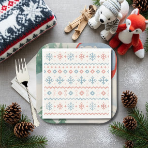 Après Bébé Fair Isle Pattern Ski Club  Napkins