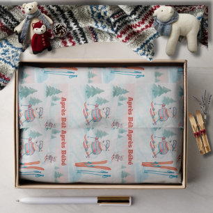 Après Bébé  Polar Bear & Arctic Fox Skiing Tissue Paper