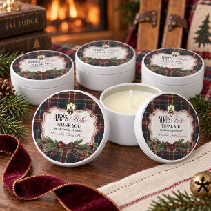 Après Bébé Preppy Ski Lodge Christmas Baby Shower Mini Candle Favors