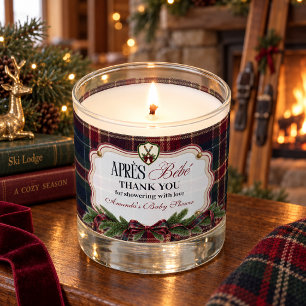 Après Bébé Preppy Ski Lodge Christmas Baby Shower Scented Candle