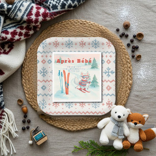 Après Bébé ski Arctic Fox Napkins