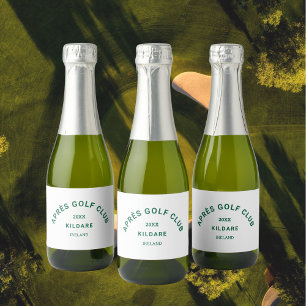 Après Golf Club Forest Green Golf Social Crest Sparkling Wine Label