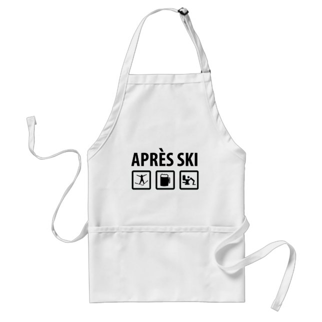 apres ski adult apron (Front)