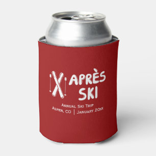 Apres Ski Annual Family Friend Ski Trip Can Cooler