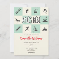 Apres Ski Apres Bebe Retro Chic Winter Baby Shower