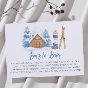 Apres Ski Baby Shower Books for Baby Enclosure Card