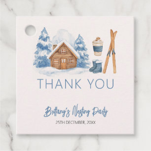 Apres Ski Baby Shower Winter Nesting Party Favor Tags