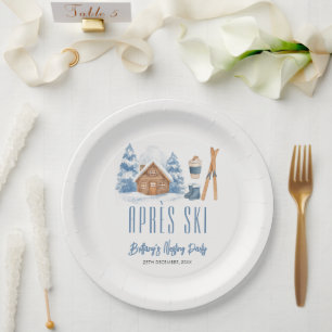 Apres Ski Baby Shower Winter Nesting Party Paper Plates