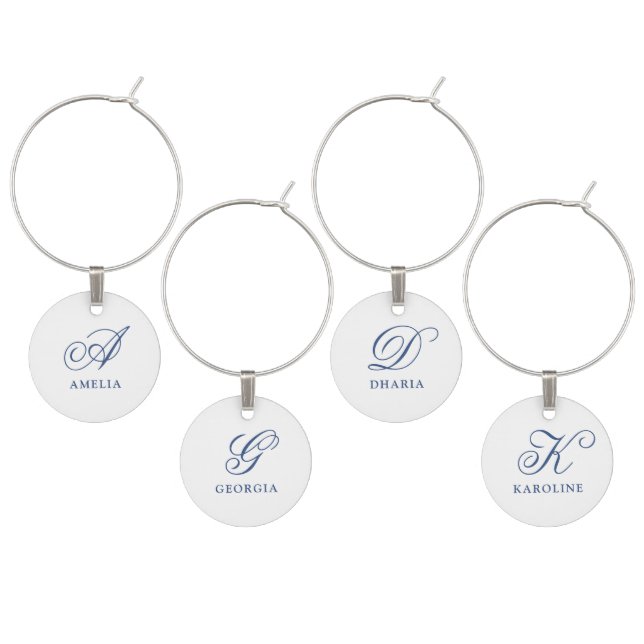 Après Ski Blue Wine Charm (Staggered)