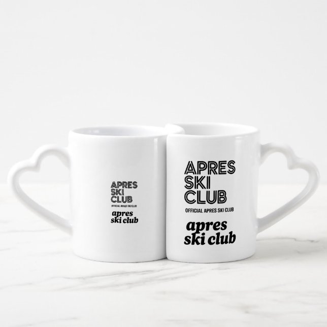 Apres Ski Club Coffee Mug – Winter Ski Lover Gift (Front Nesting)