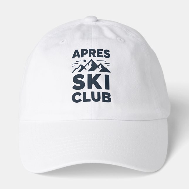 Apres Ski Club Mountain Logo - Custom Mens Winter  Hat (Front)