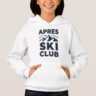 Apres Ski Club Mountain Logo - Custom Mens Winter  Hoodie