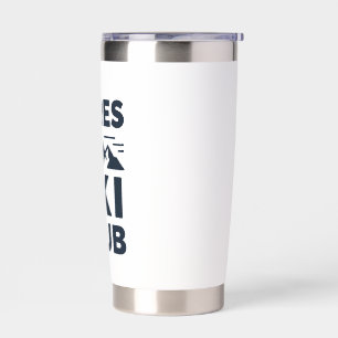 Apres Ski Club Mountain Logo - Custom Mens Winter  Insulated Tumbler