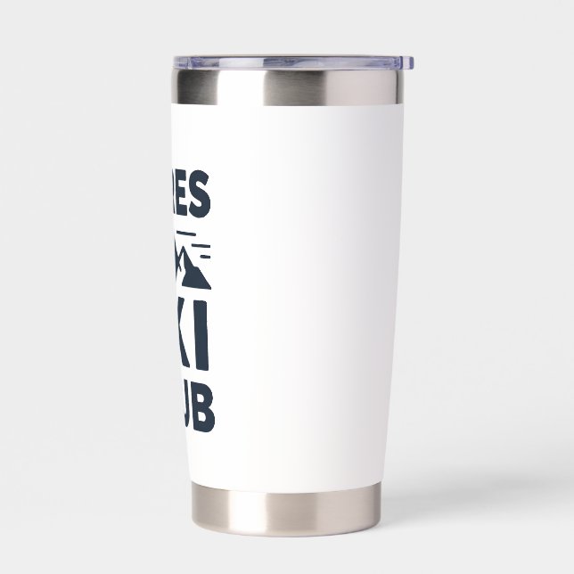 Apres Ski Club Mountain Logo - Custom Mens Winter  Insulated Tumbler (Left)