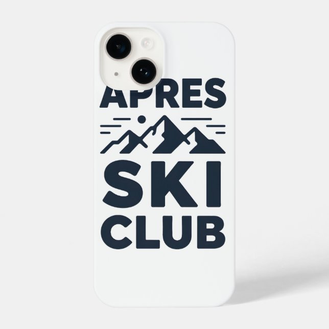 Apres Ski Club Mountain Logo - Custom Mens Winter  iPhone Case (Back)