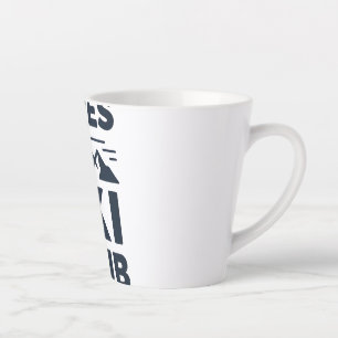 Apres Ski Club Mountain Logo - Custom Mens Winter  Latte Mug