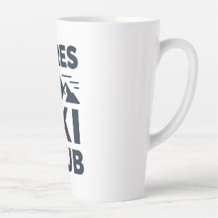 Apres Ski Club Mountain Logo - Custom Mens Winter  Latte Mug