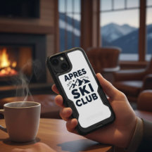 Apres Ski Club Mountain Logo - Custom Mens Winter