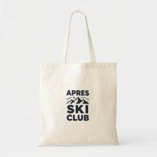 Apres Ski Club Mountain Logo - Custom Mens Winter  Tote Bag