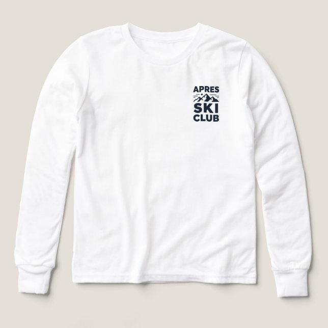 Apres Ski Club Mountain Logo - Custom Mens Winter  Tri-Blend Shirts (Design Front)