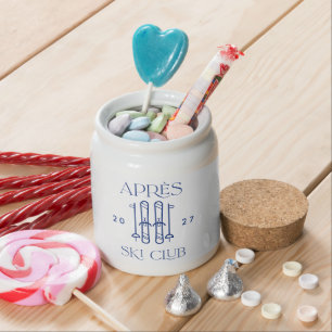 Apres Ski Club Ski Trip Bachelorette Party Favors Candy Jar