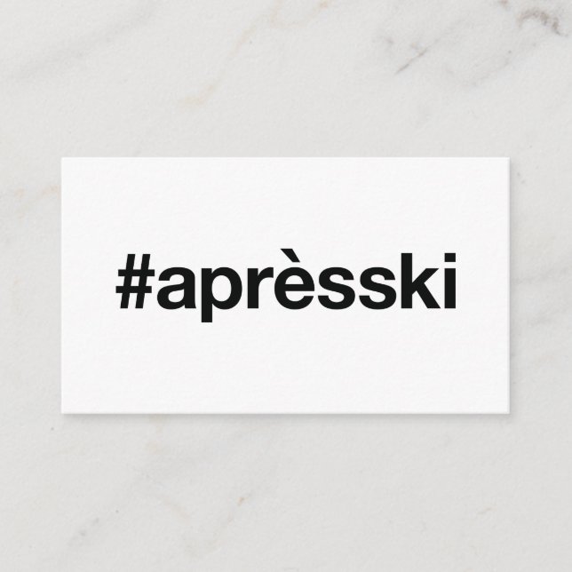 Apres-ski Enclosure Card (Front)
