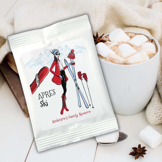 Apres Ski Family Reunion Red Blue  Hot Chocolate Drink Mix (Creator Uploaded)