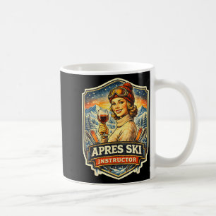 Apres ski instructor funny skiing vintage womensAp Coffee Mug