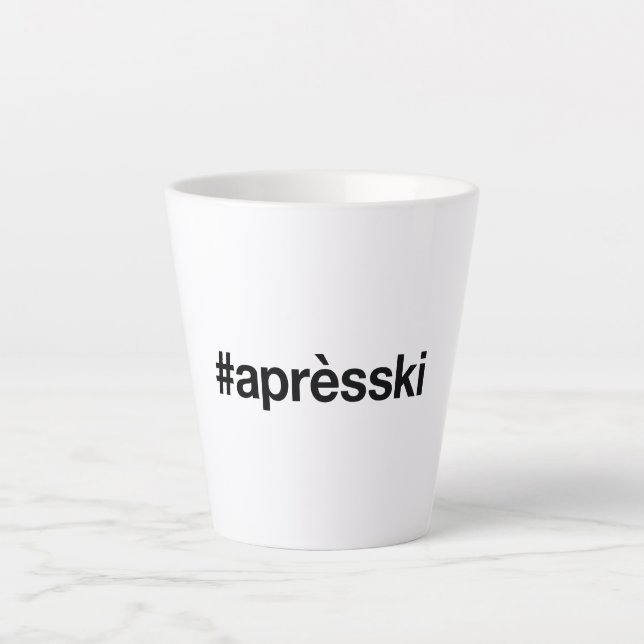 Apres-ski  latte mug (Front)