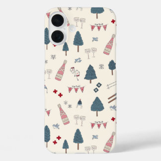 Apres Ski Lover Winter Champagne Pink Gift iPhone 16 Plus Case
