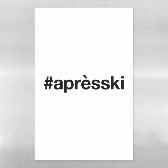 Apres-ski Magnetic Dry Erase Sheet (Vertical)