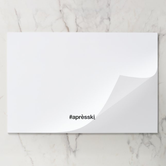 Apres-ski  paper pad (Folded)