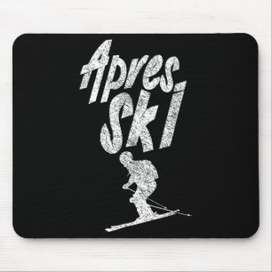 Apres Ski Party Squad Crew Skiing Beer Skier Holid Mouse Pad