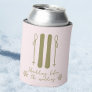 Apres Ski Pink Winter Bachelorette  Can Cooler