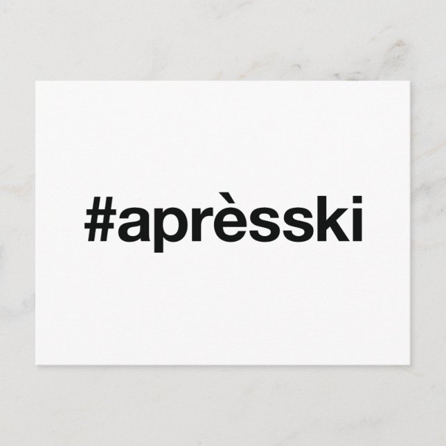 Apres-ski Postcard (Front)