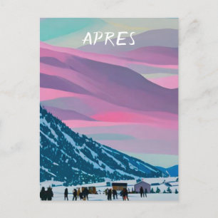 Apres ski postcard
