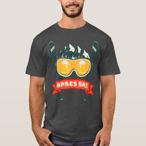 Apres Ski  Ski Hut Outfit for Skiing and T_Shirt