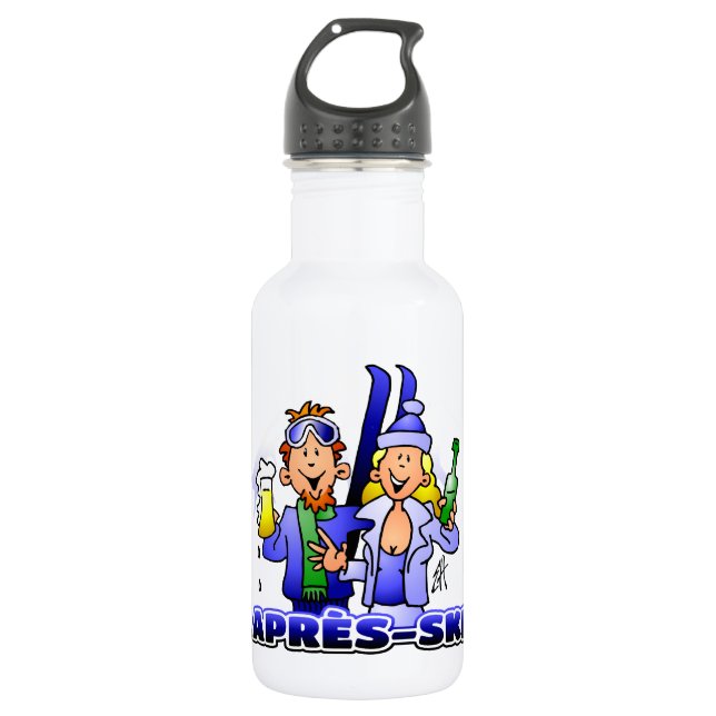 Après-ski Stainless Steel Water Bottle (Front)