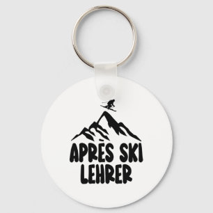 Apres Ski Teacher Hütengaudi Outfit Women Men Skii Keychain