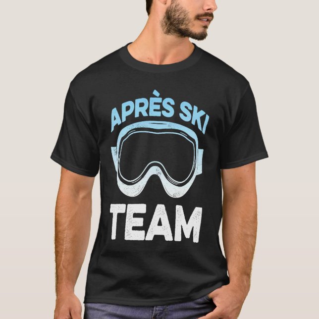 Aprés Ski Team Skier T-Shirt (Front)