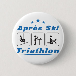 Apres Ski Triathlon Button