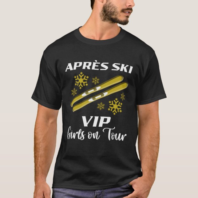 Apres-Ski Vip Girls on Tour Bunny Ski Rabbit Party T-Shirt (Front)