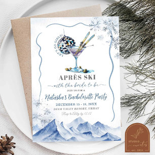 Apres Ski Weekend Itinerary Bachelorette Party Invitation