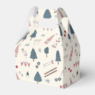Apres Ski Winter Bachelorette Party Favor Boxes