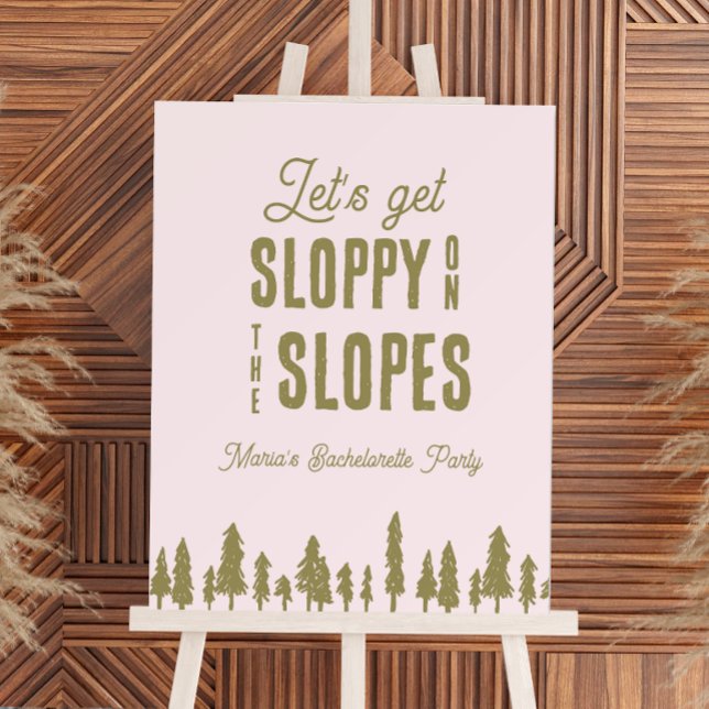 Apres Ski Winter Bachelorette Party Foam Board (Creator Uploaded)