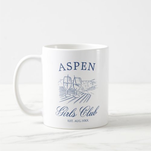 Aprs Ski With The Bride to Be Bach Weekend Coffee Mug