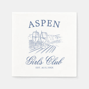 Après Ski With The Bride to Be Bach Weekend Napkins