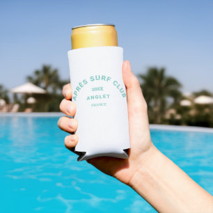 Après Surf Club Turquoise Surfers Social Crest Seltzer Can Cooler