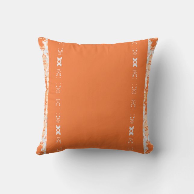 Apricot Breeze Throw Pillow (Back)