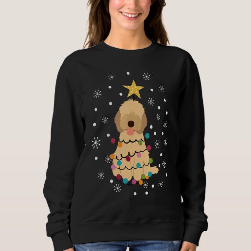 Apricot Cockapoo Cavapoo Cavoodle Dog Christmas Tr Sweatshirt